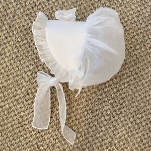 Boutique Organza Baby Bonnet - NWOT